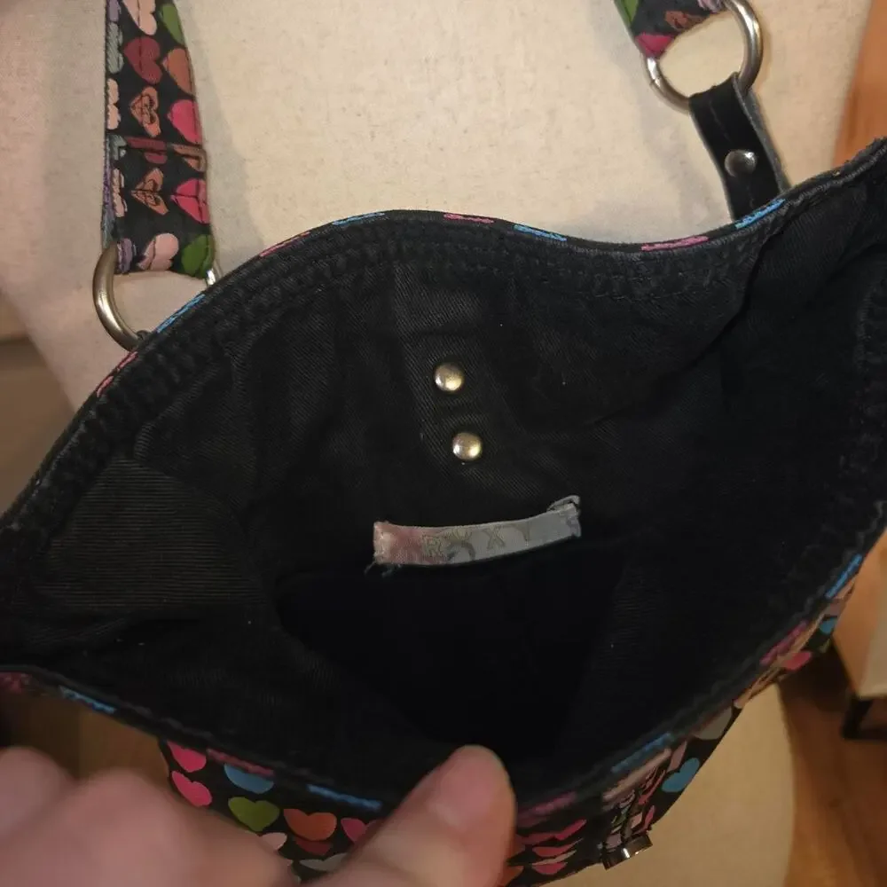 Y2k roxy heart shoulder bag